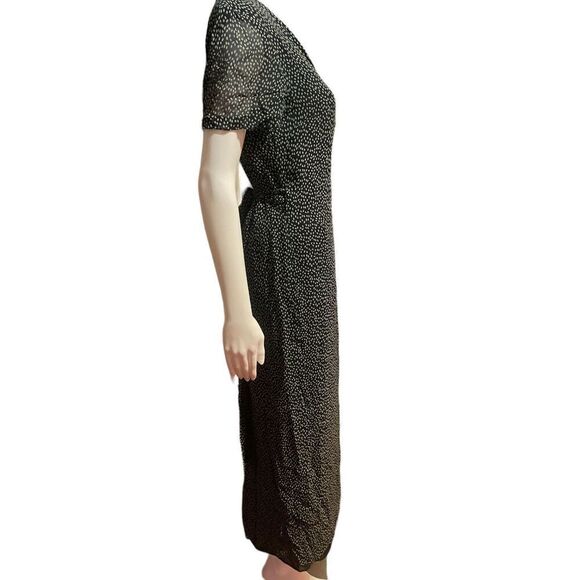 Womens Beautiful Kathy Unger Wrap DRESS SZ 10 Maxi Wrap Dress - Picture 12 of 15